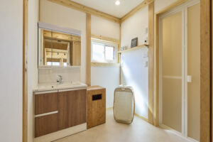 高木平屋　洗面脱衣室